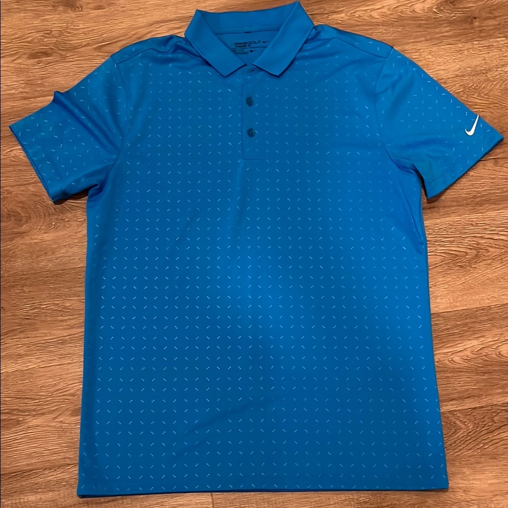Nike Men's Vibrant Blue Polo Shirt